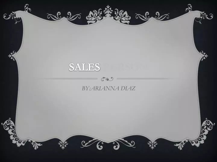 sales person