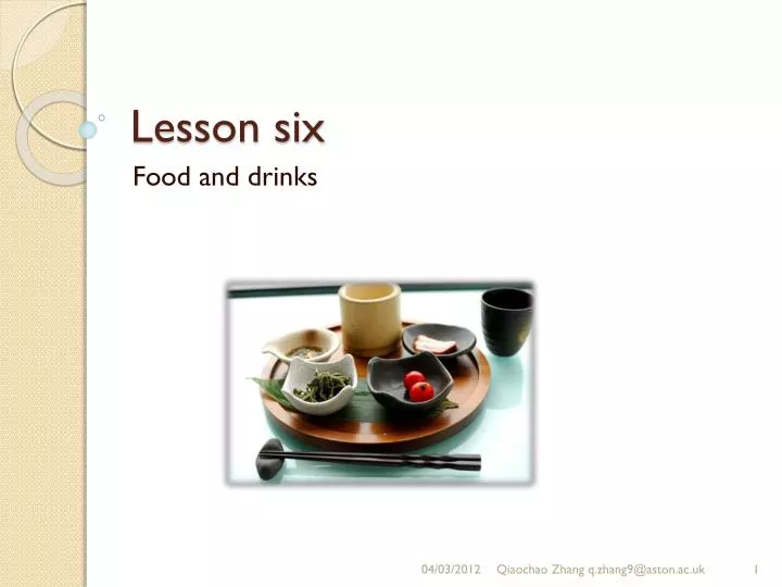 lesson six
