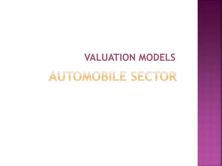 automobile sector