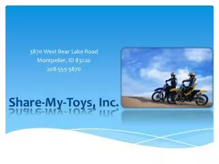 Share-My-Toys, Inc .