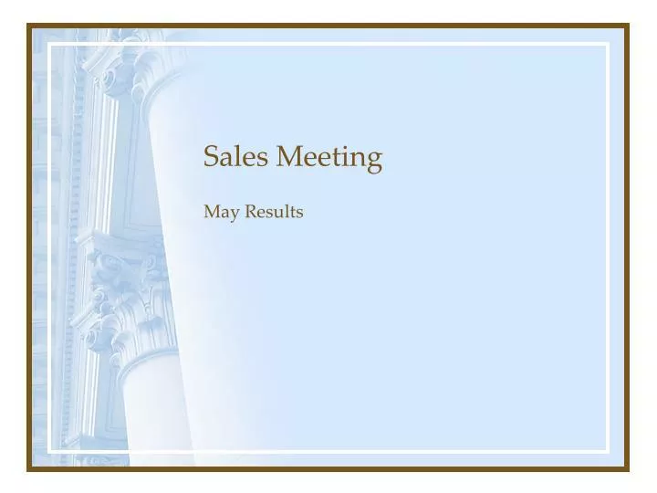 sales meeting