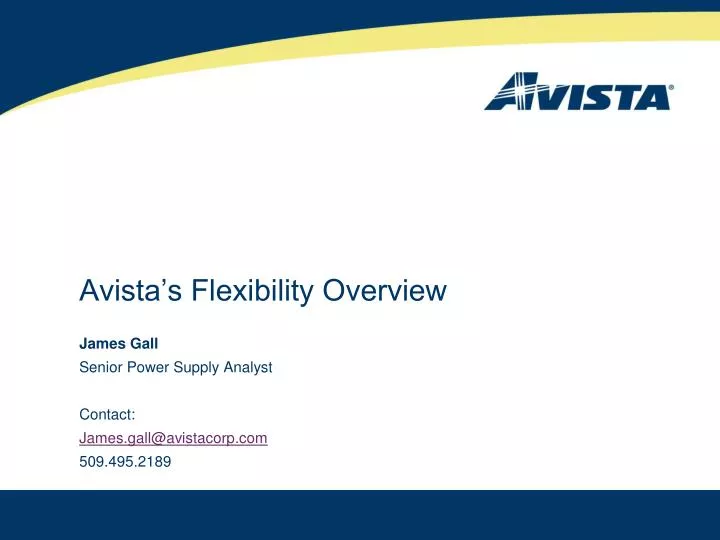 avista s flexibility overview