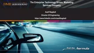 The Enterprise Technology Driven, Marketing Services Company