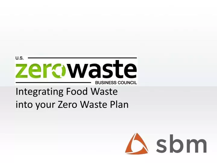 integrating food waste into your zero waste plan