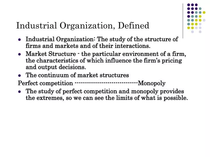 industrial organization defined