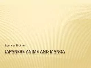 Japanese Anime and Manga