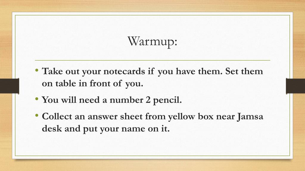 PPT - Warmup : PowerPoint Presentation, free download - ID:1608264