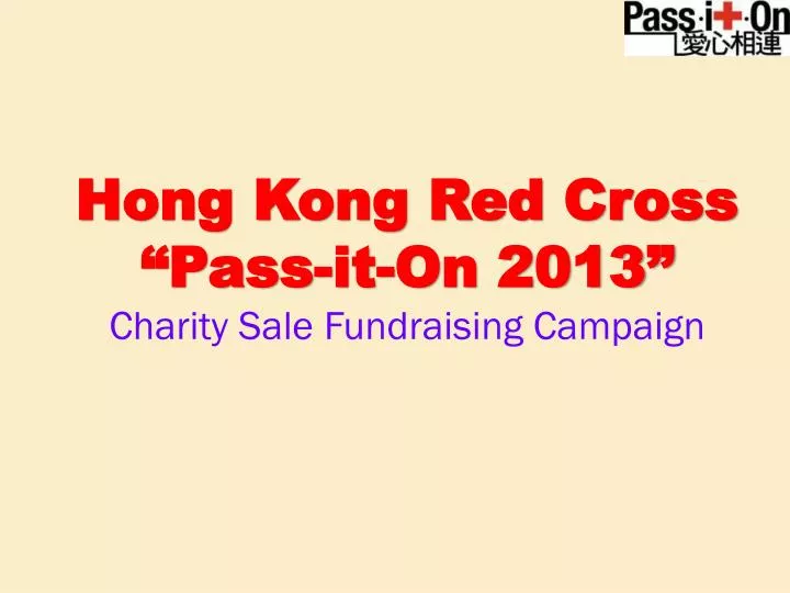 hong kong red cross pass it on 2013 charity sale fundraising campaign