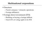 Multinational corporations