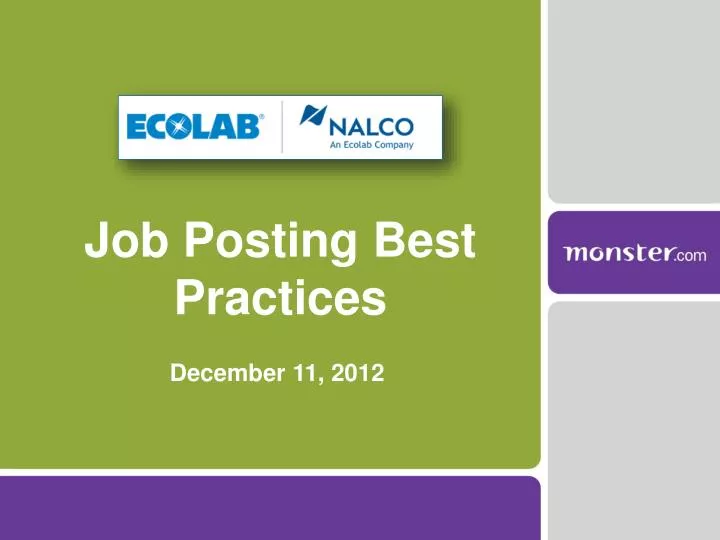 job posting best practices