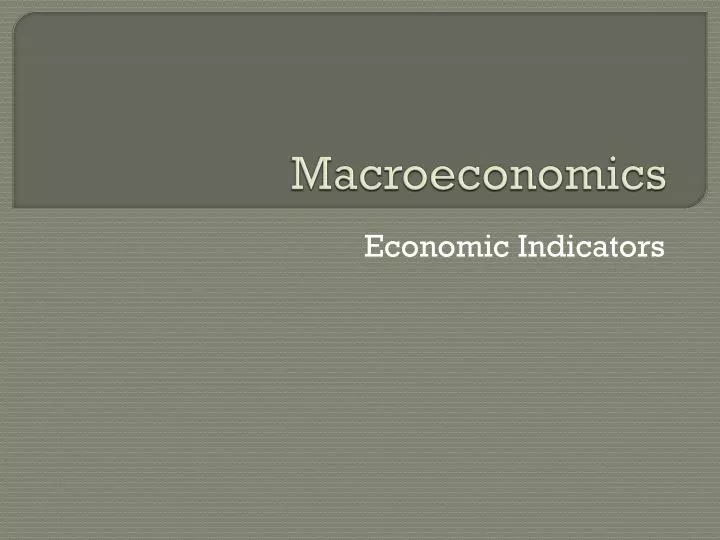 macroeconomics