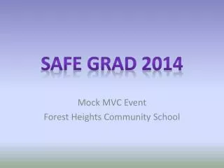 Mock MVC Event Forest Heights Community School
