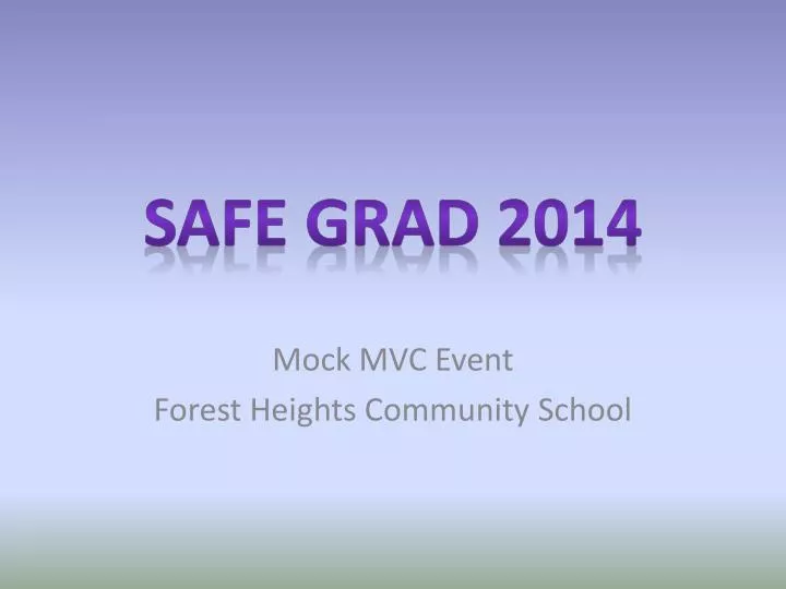 mock mvc event forest heights community school