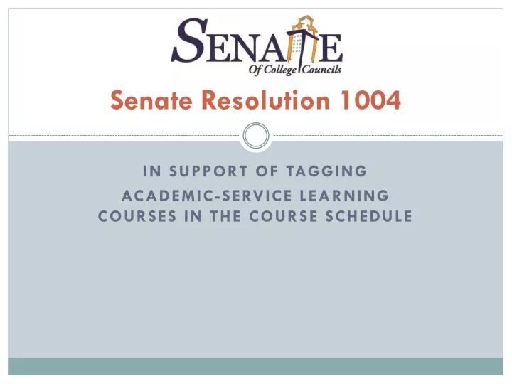 senate resolution 1004