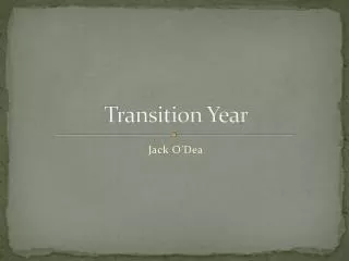 Transition Year