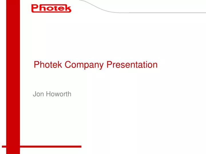 photek company presentation