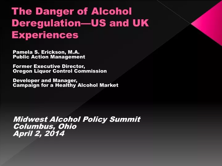 the danger of alcohol deregulation us and uk experiences