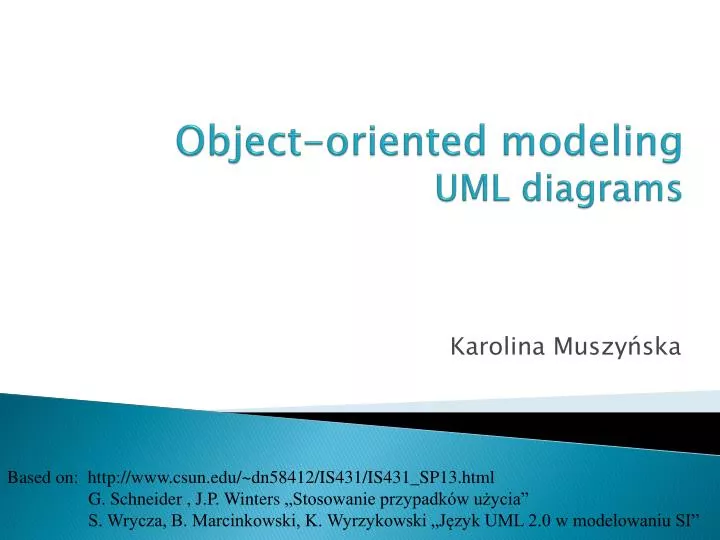 object oriented modeling uml diagrams