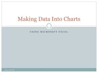 Making Data Into Charts