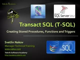 Transact SQL (T-SQL)