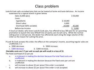 Class problem