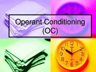 Operant Conditioning