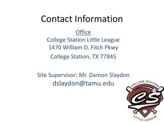 Contact Information