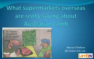 What supermarkets overseas are really saying about Australian Lamb