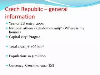 Czech Republic – general information