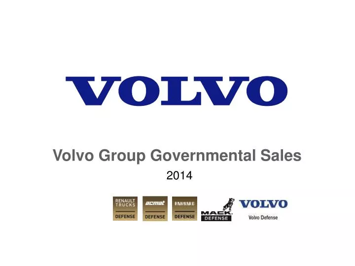 volvo group governmental sales