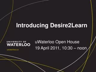 Introducing Desire2Learn