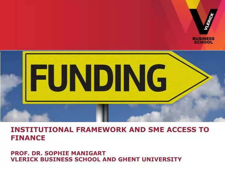 institutional framework and sme access to finance