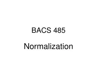 bacs 485