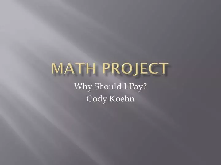 math project