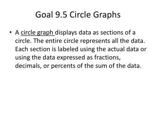 Goal 9.5 Circle Graphs