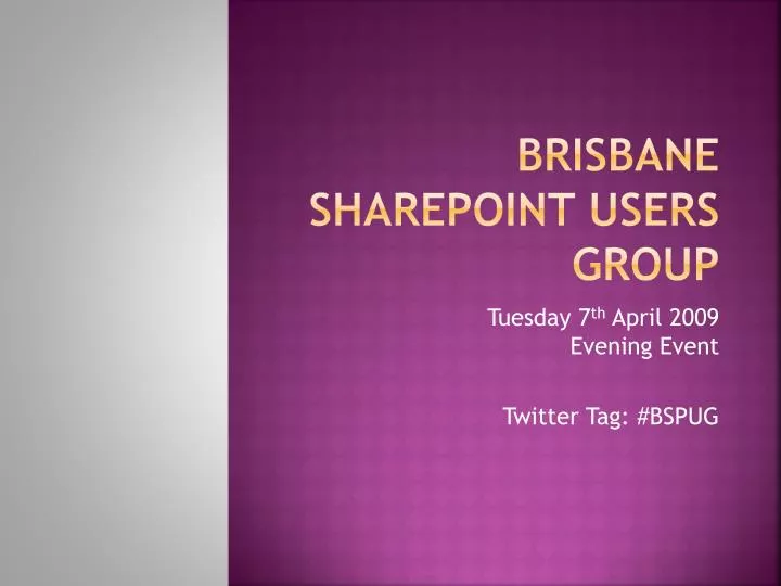 brisbane sharepoint users group