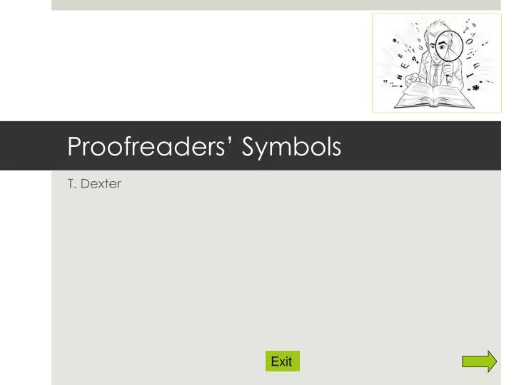 proofreaders symbols