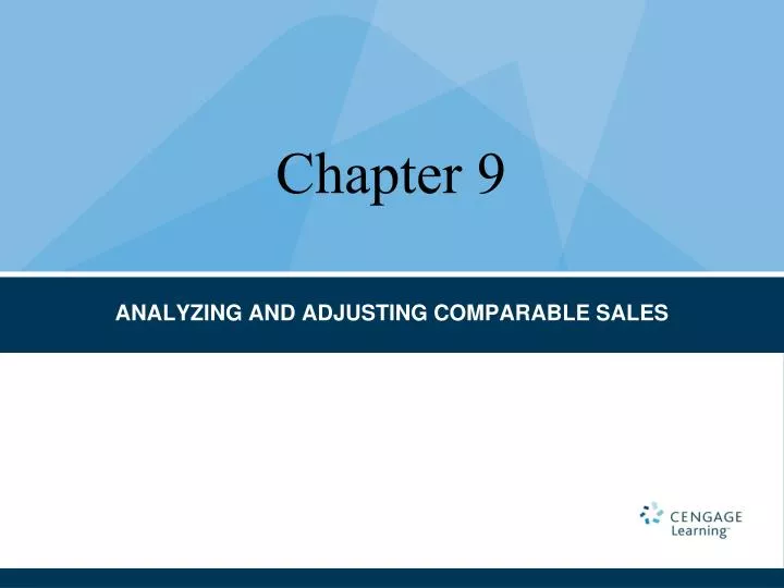 analyzing and adjusting comparable sales