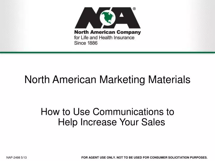 north american marketing materials