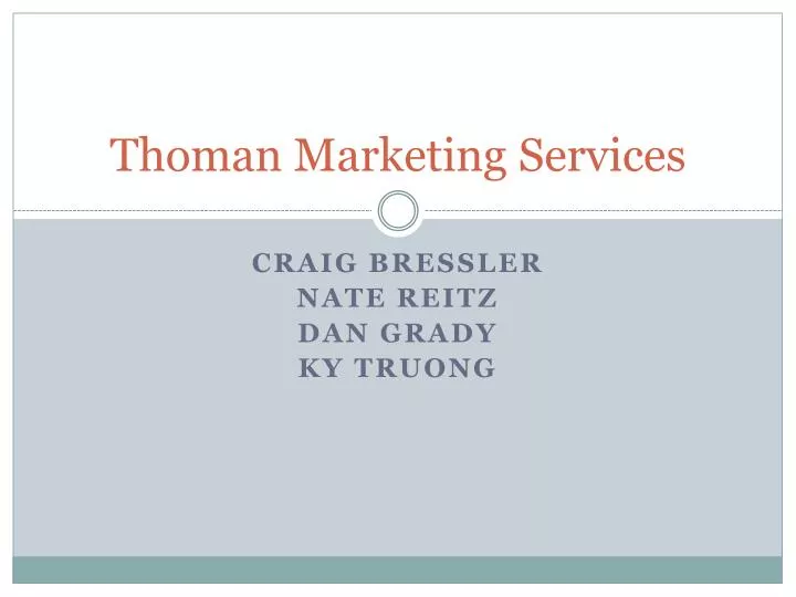 thoman marketing services