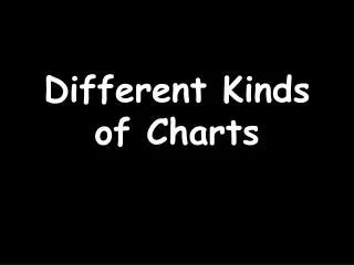 Different Kinds of Charts