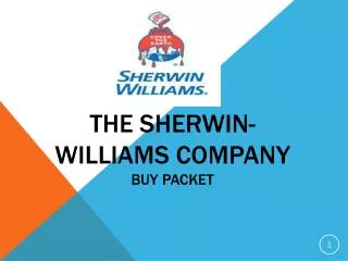 The SherWin-Williams Company BUY Packet