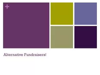 Alternative Fundraisers!