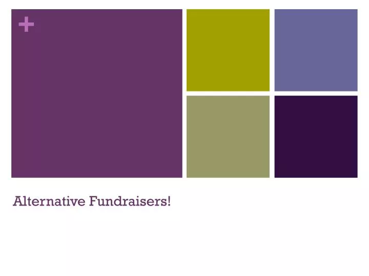 alternative fundraisers