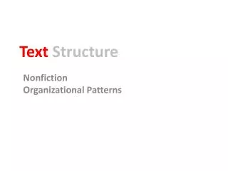 Text Structure