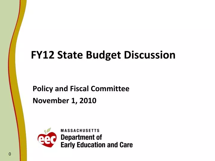fy12 state budget discussion