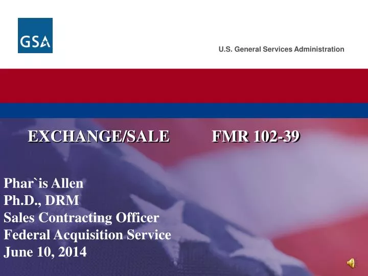 exchange sale fmr 102 39