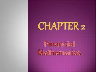 Financial Mathematics