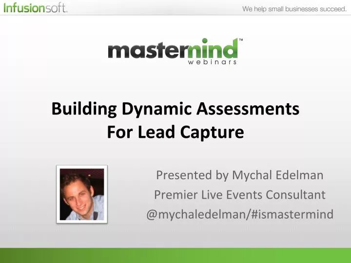 building dynamic assessments for lead capture