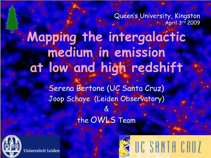 mapping the intergalactic medium in emission at low and high redshift